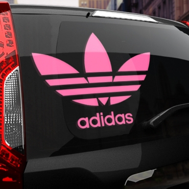 Наклейка Adidas старый логотип