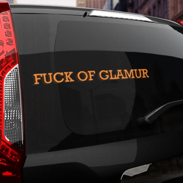 Наклейка FUCK OF GLAMUR