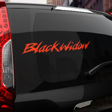 Наклейка Honda Black Widow