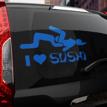 Наклейка I love sushi