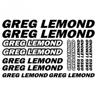 Наклейка GREG LEMOND комплект 30х20 см