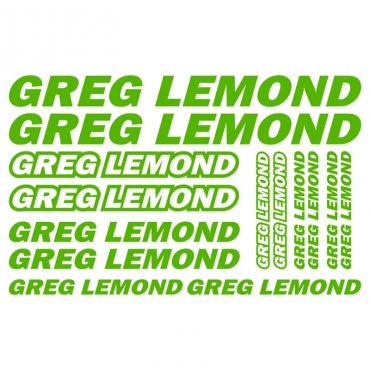 Наклейка GREG LEMOND комплект 30х20 см
