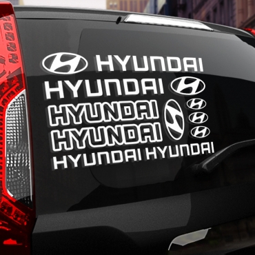Наклейка Hyundai набор
