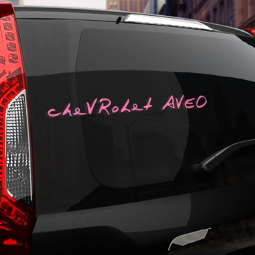 Наклейка логотоп Chevrolet Aveo