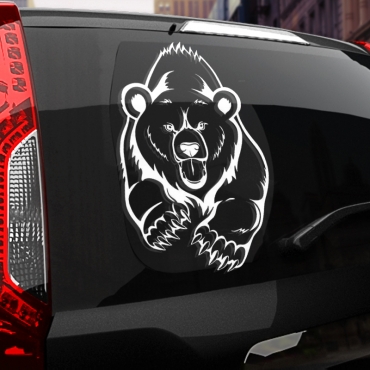 Наклейка медведь