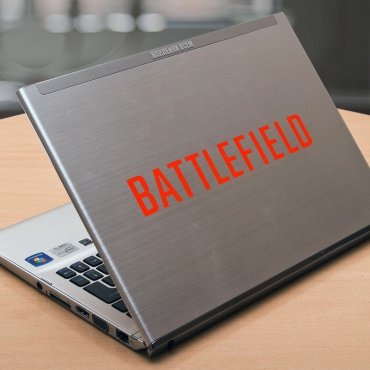 Наклейка на ноутбук BATTLEFIELD