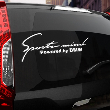 Наклейка Sport mind by BMW
