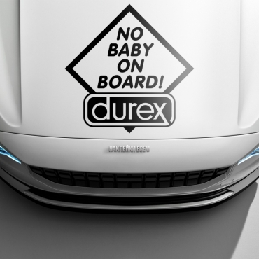 Наклейка No baby on board