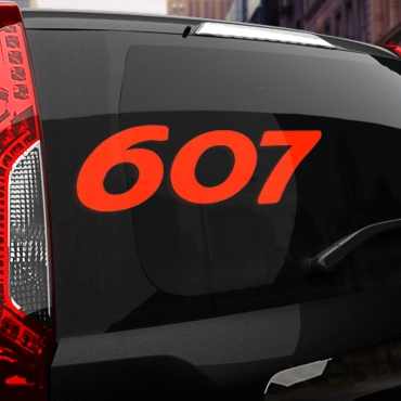 Наклейка Peugeot 607