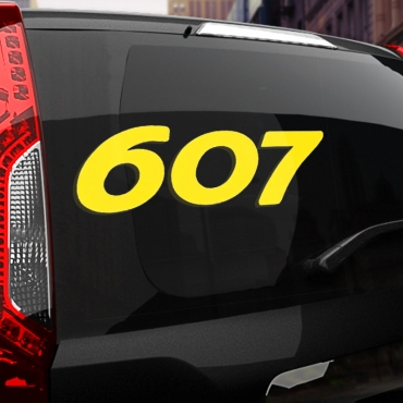 Наклейка Peugeot 607