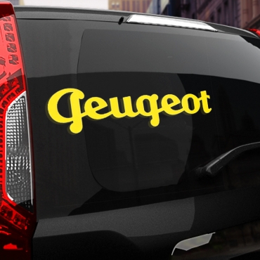 Наклейка Peugeot (старый логотип)