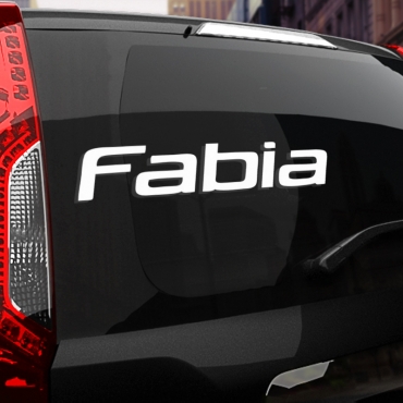 Наклейка SKODA Fabia