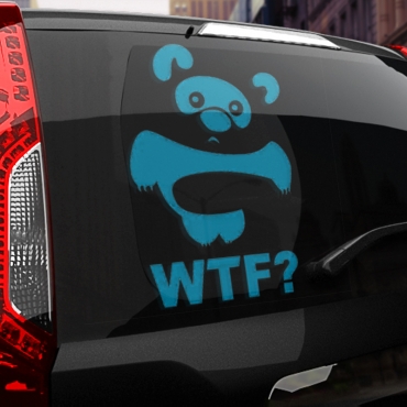 Наклейка винни-пух wtf
