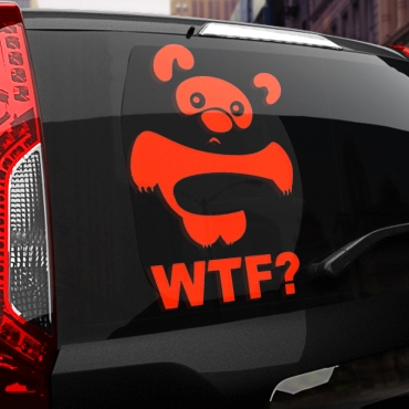 Наклейка винни-пух wtf