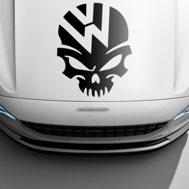 Наклейка Volkswagen череп