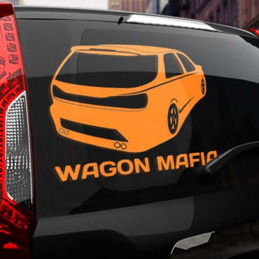 Наклейка WAGON МАФИЯ (Subaru)