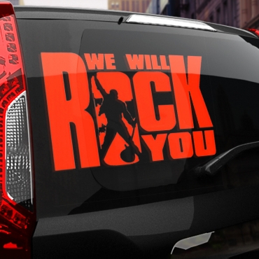 Наклейка We will rock you
