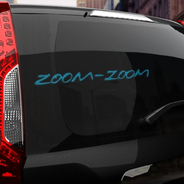 Наклейка Zoom-Zoom