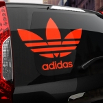Наклейка Adidas старый логотип