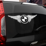 Наклейка BMW с крыльями