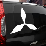 Наклейка эмблема Mitsubishi