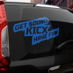 Наклейка Get sound KICX have fan
