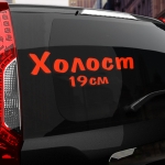 Наклейка холост 19 см