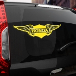 Наклейка Honda с крыльями