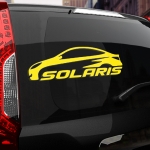Наклейка Hyundai SOLARIS надпись