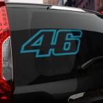Наклейка #46 Valentino Rossi