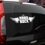 Наклейка HARD ROCK на стекло