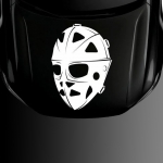 Наклейка хоккейная маска на капот