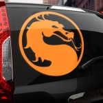 Наклейка логотип Mortal Kombat