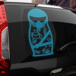 Наклейка Mazda матрешка