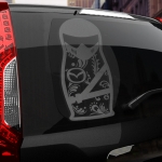 Наклейка Mazda матрешка