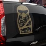Наклейка Mazda матрешка
