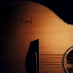 Наклейка на гитару автограф Кита Ричардса