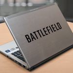 Наклейка на ноутбук BATTLEFIELD