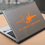 Наклейка на ноутбук msi lightning