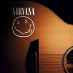 Наклейка Nirvana на гитару