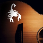 Наклейка скорпион на гитару