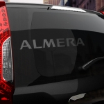 Наклейка Nissan ALMERA