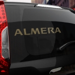 Наклейка Nissan ALMERA