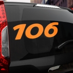 Наклейка Peugeot 106