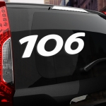 Наклейка Peugeot 106