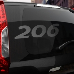 Наклейка Peugeot 206
