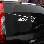 Наклейка Peugeot 207 Lion