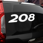 Наклейка Peugeot 208