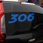 Наклейка Peugeot 306