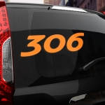 Наклейка Peugeot 306